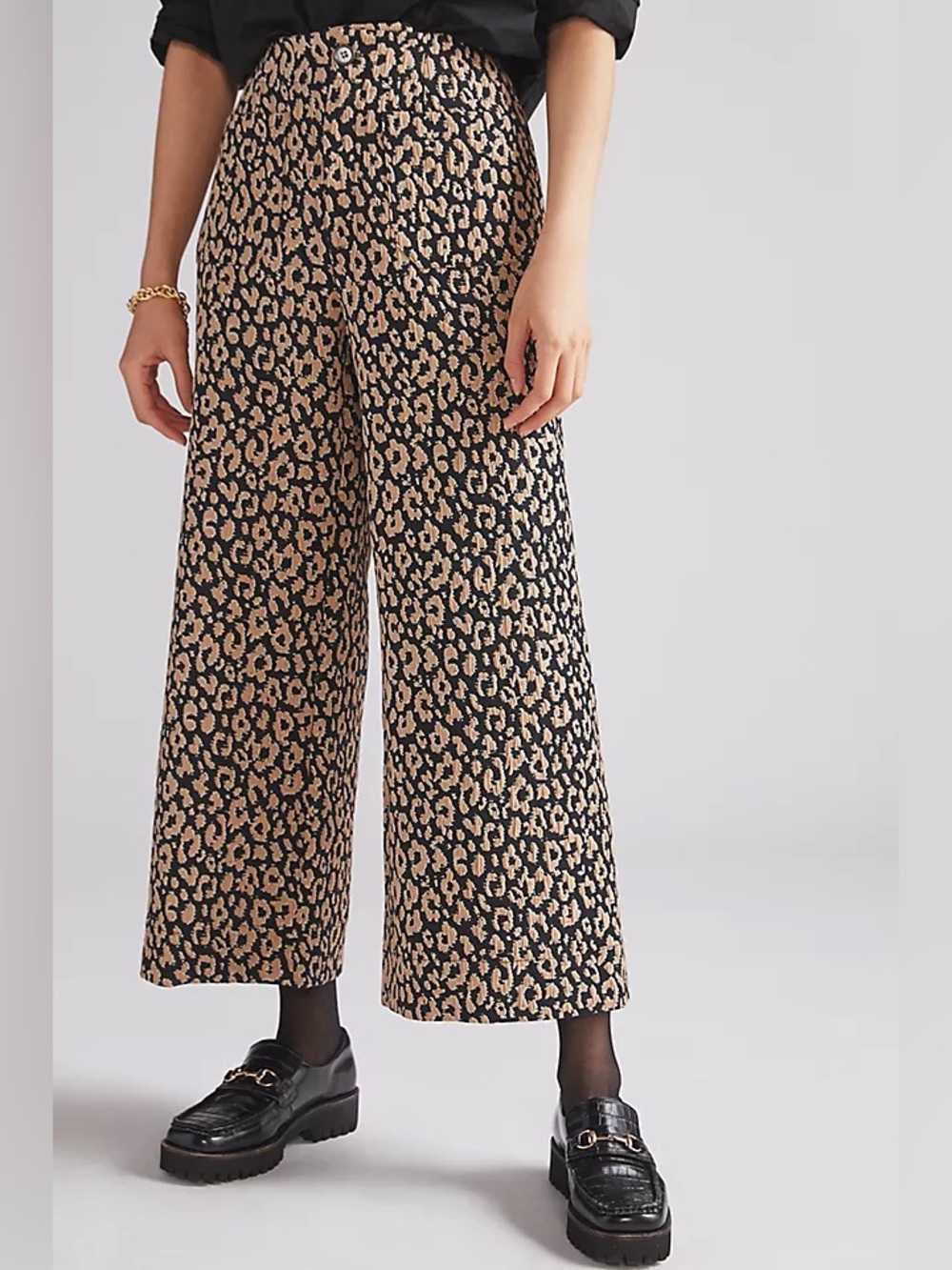 Maeve Leopard Brocade Pants - Anthropologie - Size 14/33” Waist